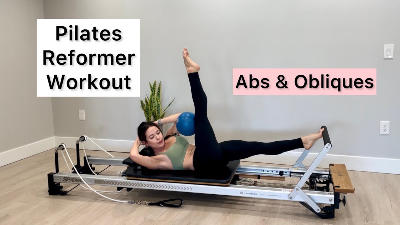 Pilates Reformer Workout | Abs & Obliques | w/ mini ball