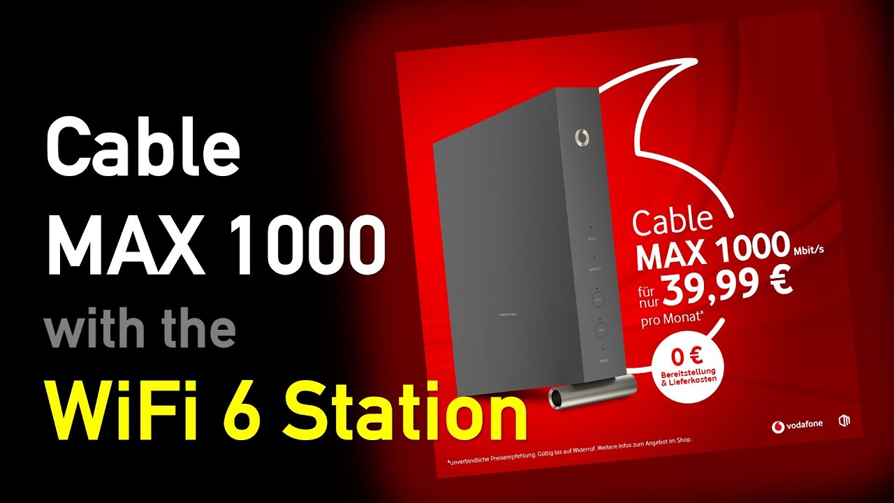 Станция Vodafone WiFi6 с кабелем Max 1000