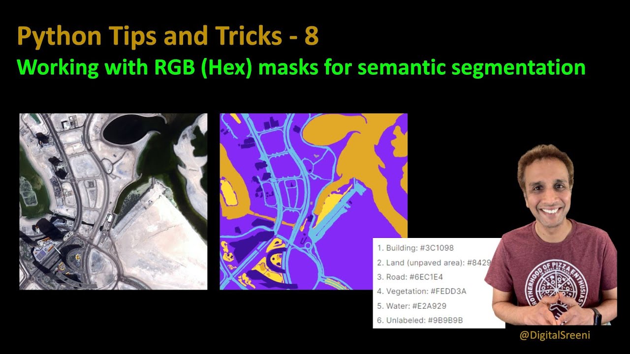 Python tips and tricks - 8:  Working with RGB (and Hex) masks for semantic segmentation