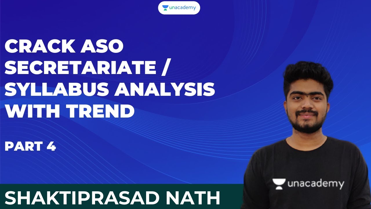 Crack ASO Secretariat / Syllabus Analysis with Trend | Part 4 | OPSC | Shaktiprasad Nath