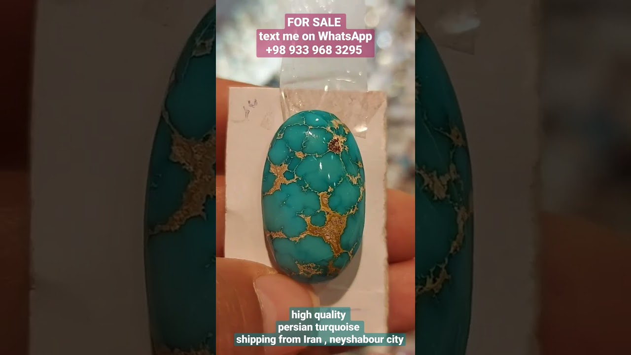 A beautiful spider persian turquoise stone,neyshabour turquoise ,batu pirus persia #turquoise