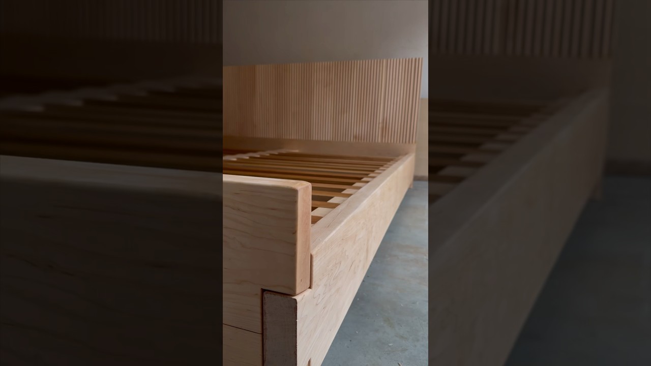 Making a Bed Using Only Wood Joints. Full Build