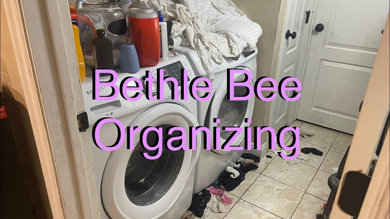I Organized and set up a Laundry System for a Family of 7 in this Small Laundry Room for Free