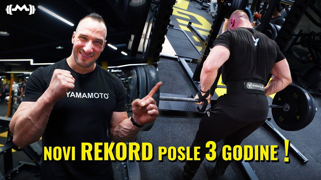 BRUTALAN TRENING ZA LEĐA, BICEPS & ZADNJE RAME | PULL TRENING | REKORD NA VESLANJU | MAKSIM TRZIN