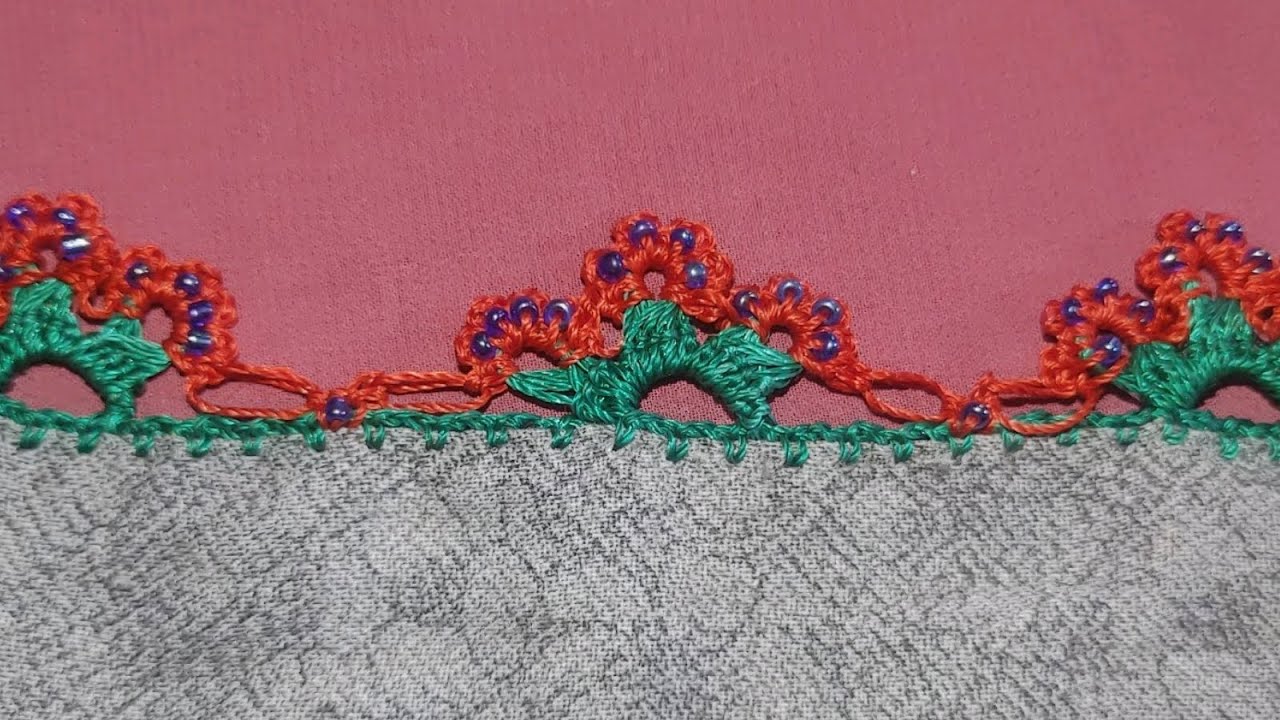 Crosia work attach lace design easy and different crochit amazing lace