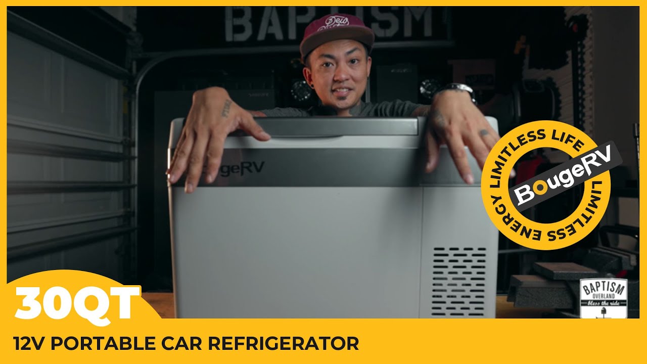 12V 30 Quart (28L) Portable Refrigerator| BougeRV
