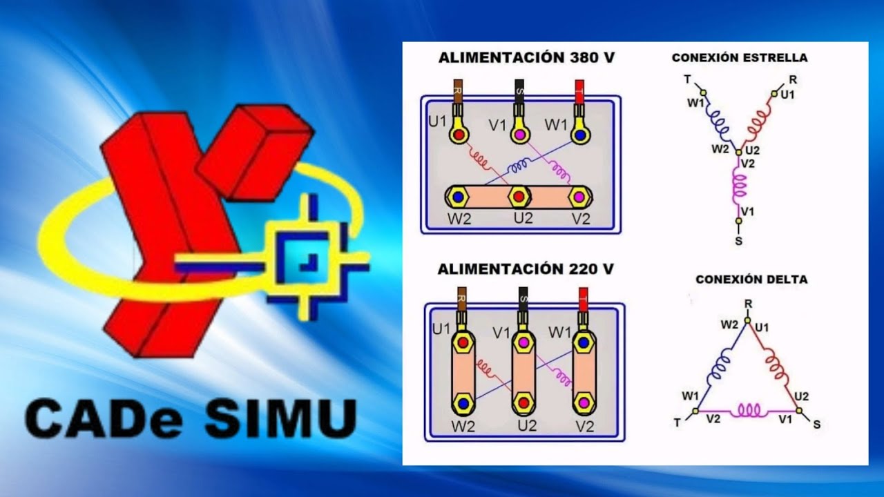 Curso Cade Simu,        Lección #6: Arranque Estrella - Delta Motor Trifasico