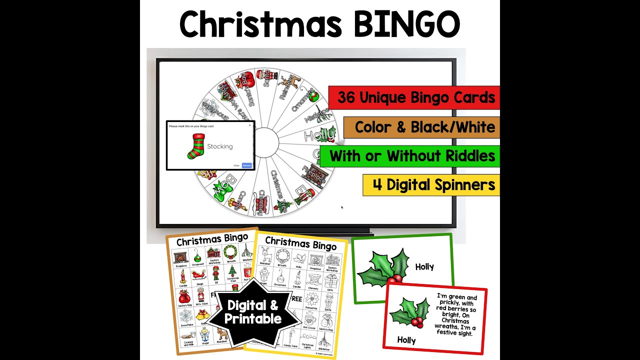 Christmas Bingo Game Overview and Instructions