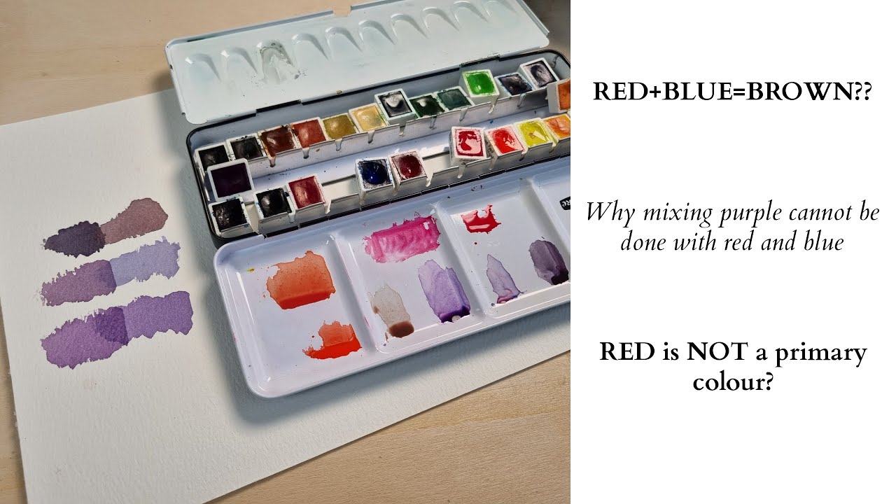 RED+BLUE=BROWN?? - RED is NOT a primary colour?