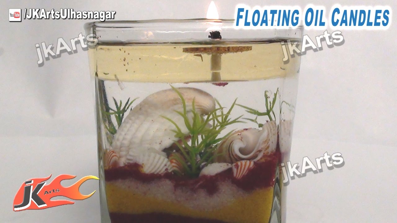 How to make Floating oil candles | JK Arts 464