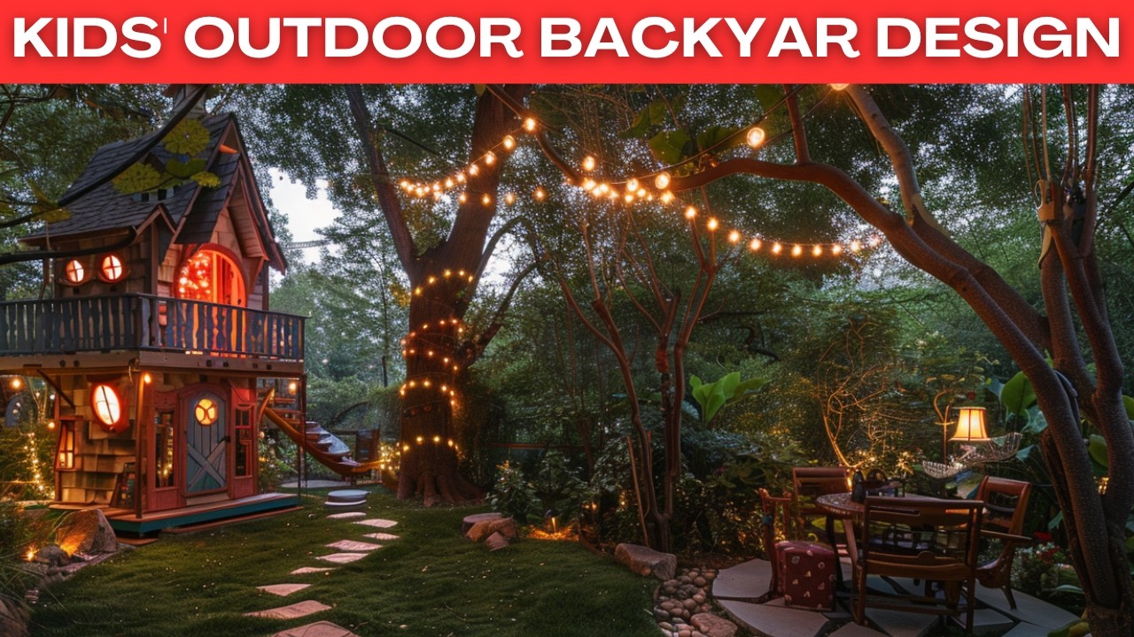 Kids' Outdoor Backyard  Interior Design & Decor Ideas | Fun Outdoor Playground