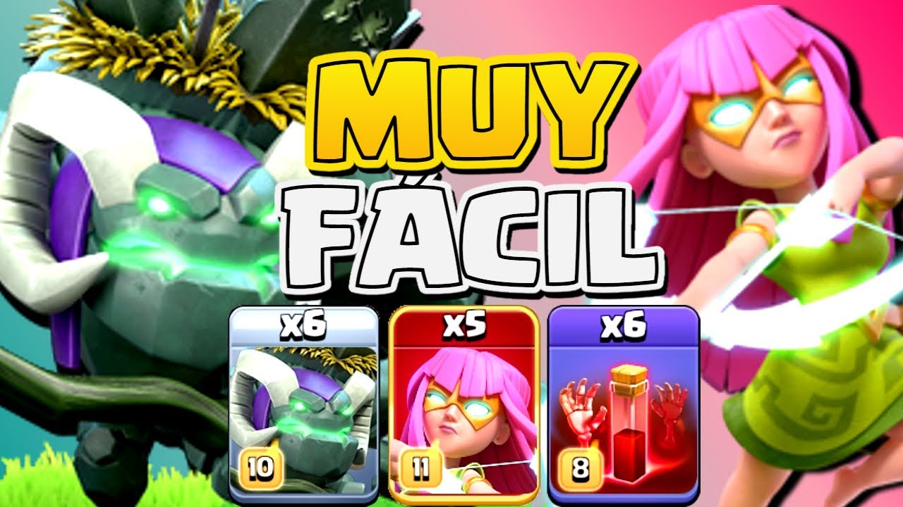 💪TH15 NUEVO ATAQUE [6 GÓLEM BRUJOS + 5 SUPER ARUQERAS + ESQUELETOS] 🎃​HALLOWEEN 2023