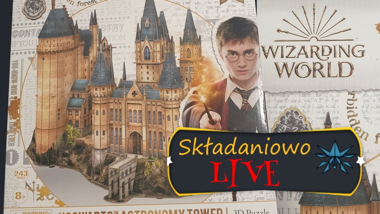 🎬Live - 🧩 Puzzle 3D 🧩 - CubicFun - Hogwarts Astronomy Tower - Wieża Astronomiczna🎬
