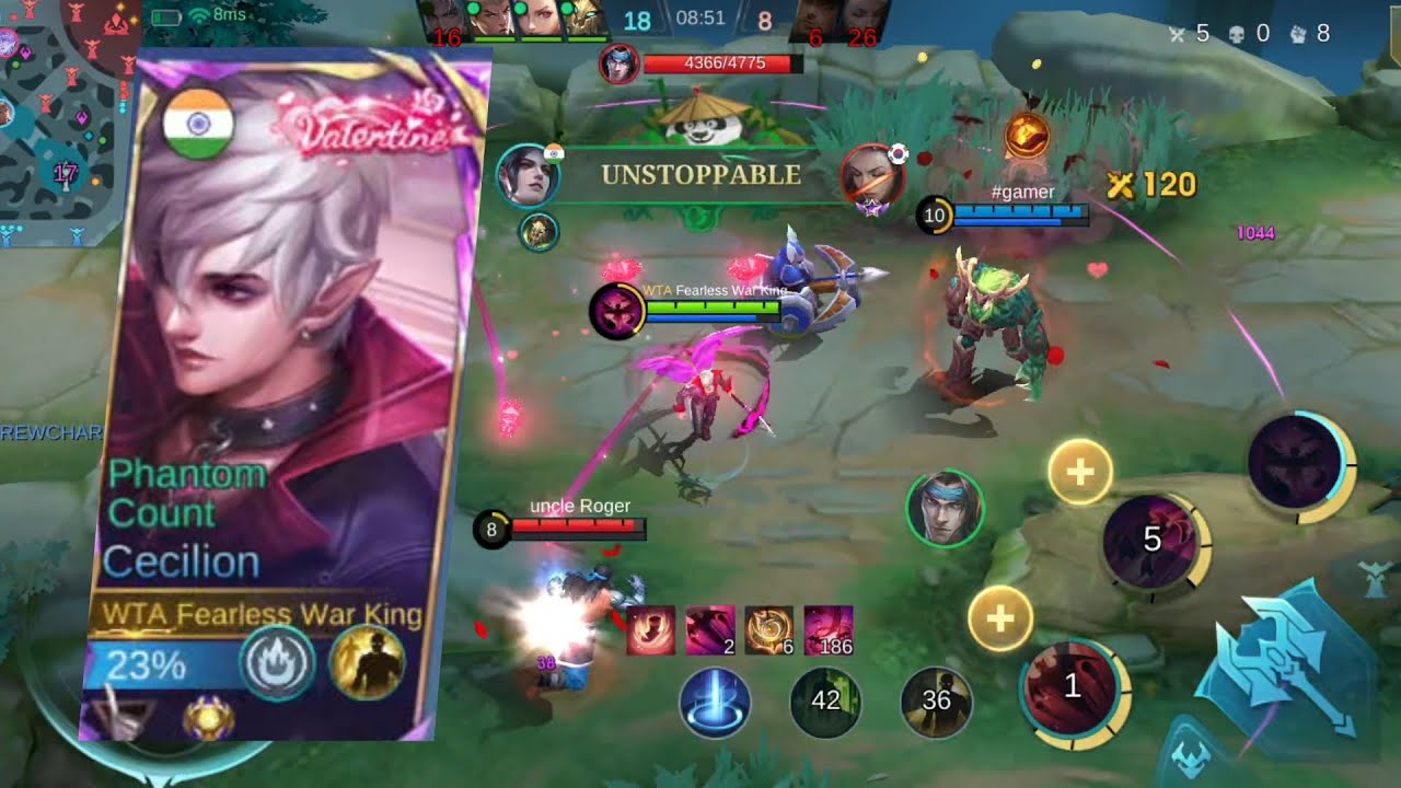 I carried the team with Cecilion road to immortal #mlbbgameplay #cecilionmlbb 