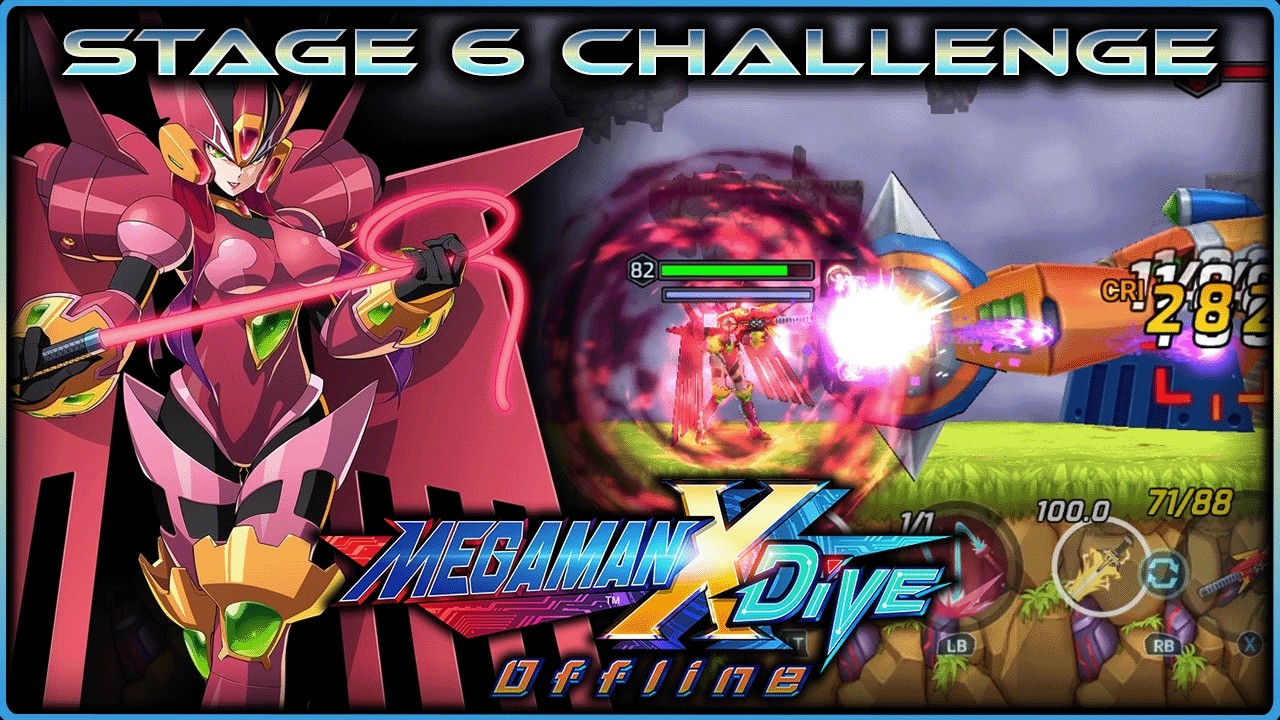 Mega Man X DiVE Offline - Stage 6 Challenge - Ferham Gameplay - No Commentary