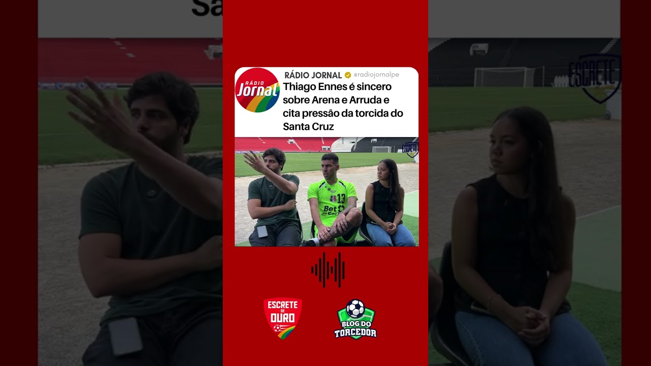 Santa Cruz: jogar no Arruda ou na Arena de Pernambuco? Thiago Ennes &eacute; sincero