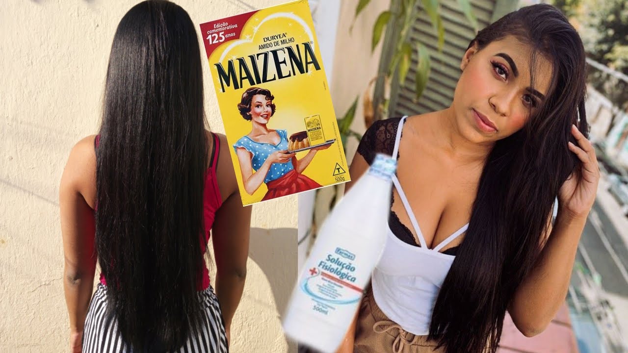 HIDRATAÇÃO CASEIRA DE MAIZENA E SORO FISIOLÓGICO!!! - Faby Oliveira