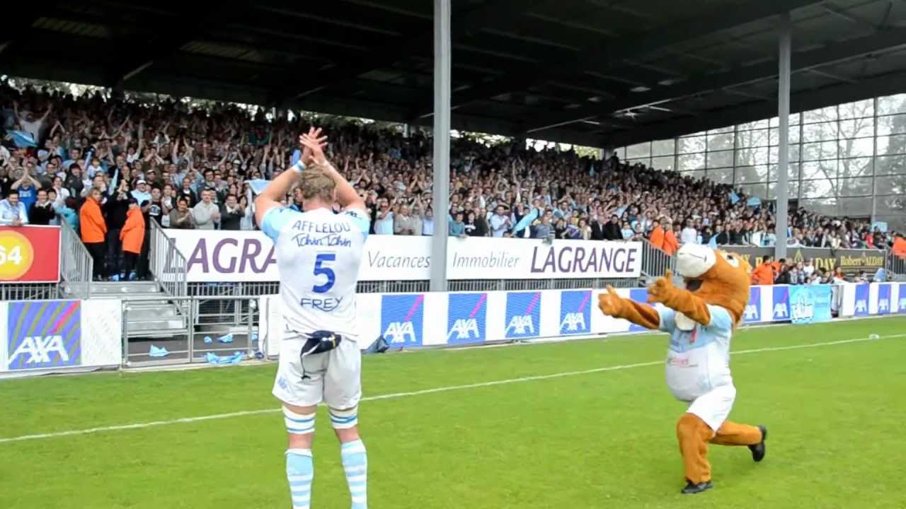 Revivez la fin du match Bayonne-Agen et le tour d'honneur des joueurs