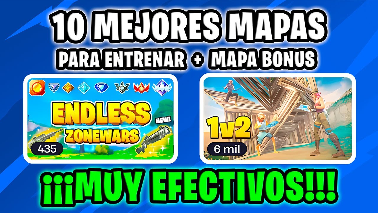 11 Mejores MAPAS para ENTRENAR y MEJORAR en FORTNITE 2025