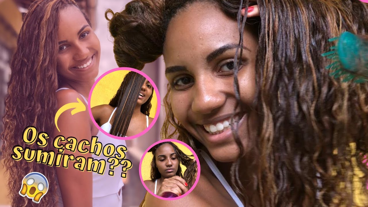 PENTEANDO O MEU NOVO CABELO BIO ORGÂNICO PELA PRIMEIRA VEZ * ele alisou?? **
