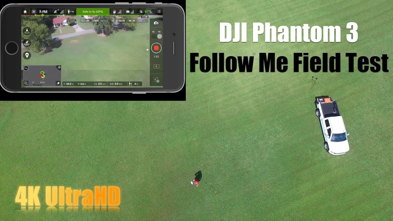 DJI Phantom 3 Follow Me Field Test