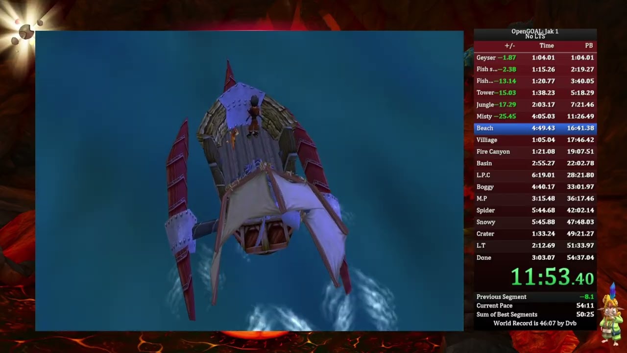 OpenGOAL Jak 1 no LTS speedrun - 54:20