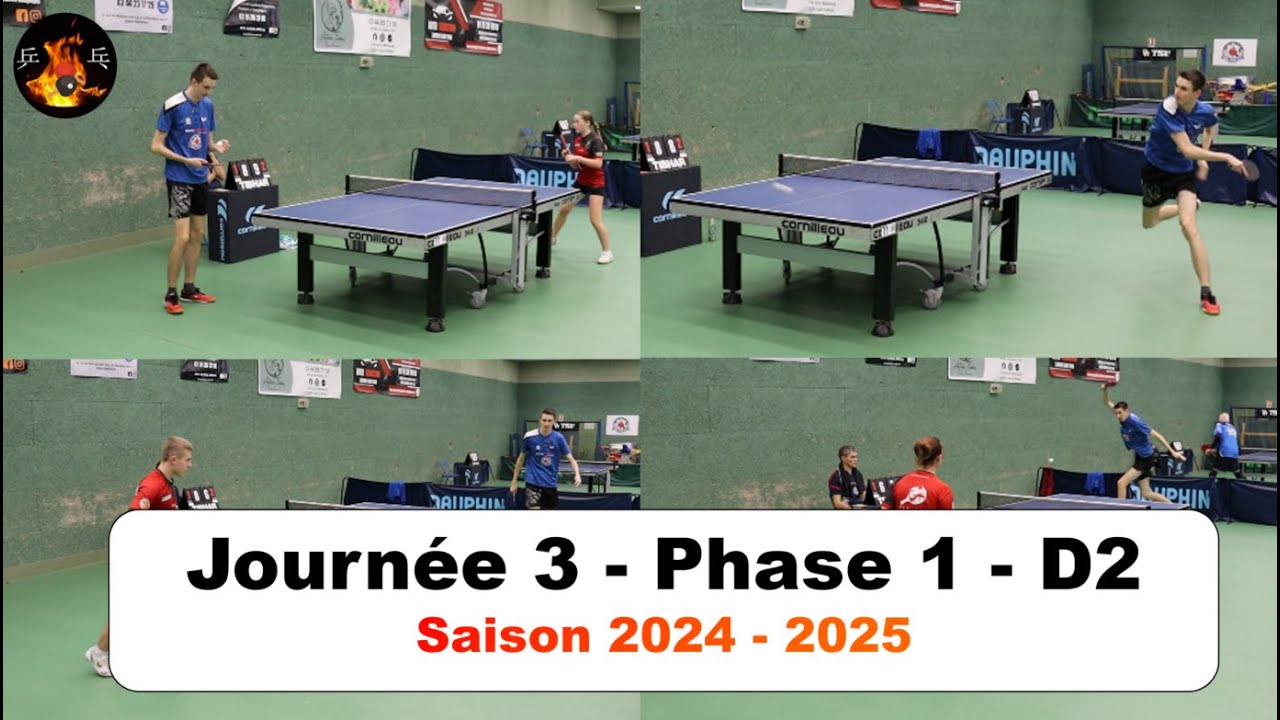 Journée 3 - Phase 1 - 24/25 - Départementale 2 | Un tournant pour passer 9 ?! 🏓