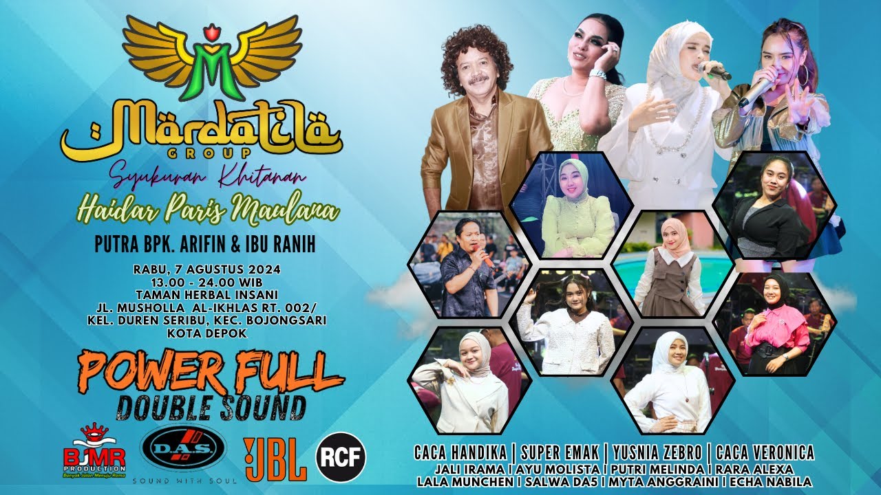 KONSER MARDATILA GROUP (MALAM) | Khitanan HAIDAR PARIS MAULANA | Duren Seribu, Bojongsari - Depok