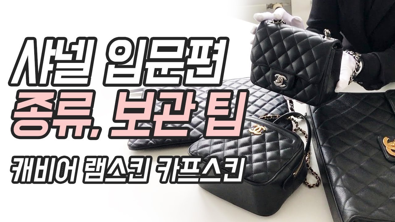 샤넬 입문편 ! 가죽 종류과 가죽 관리방법, 명품 하울 언박싱 (feat. 쁘띠삭,코스메틱백, 클러치,브리프케이스) | 도길댁