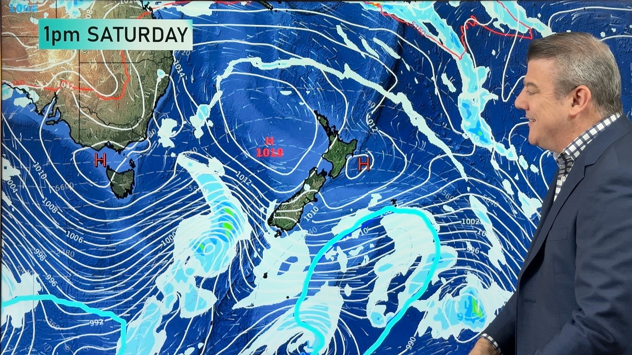 NZ: Cold fronts and high pressure - a fairly standard late February forecast