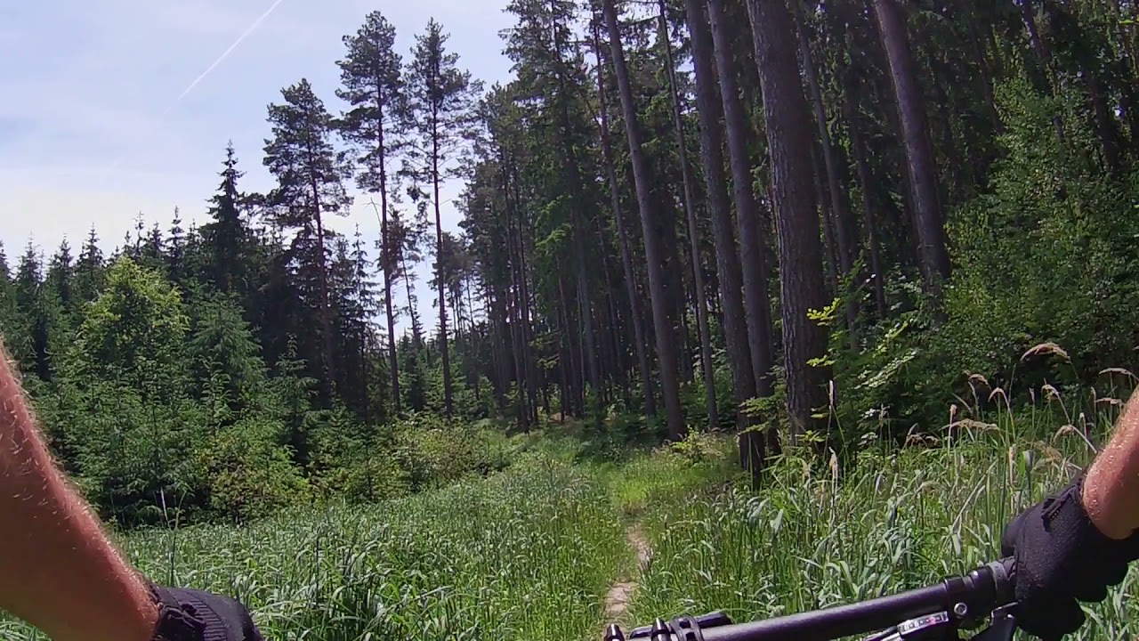 Kněží hora trail dlouhý sjezd