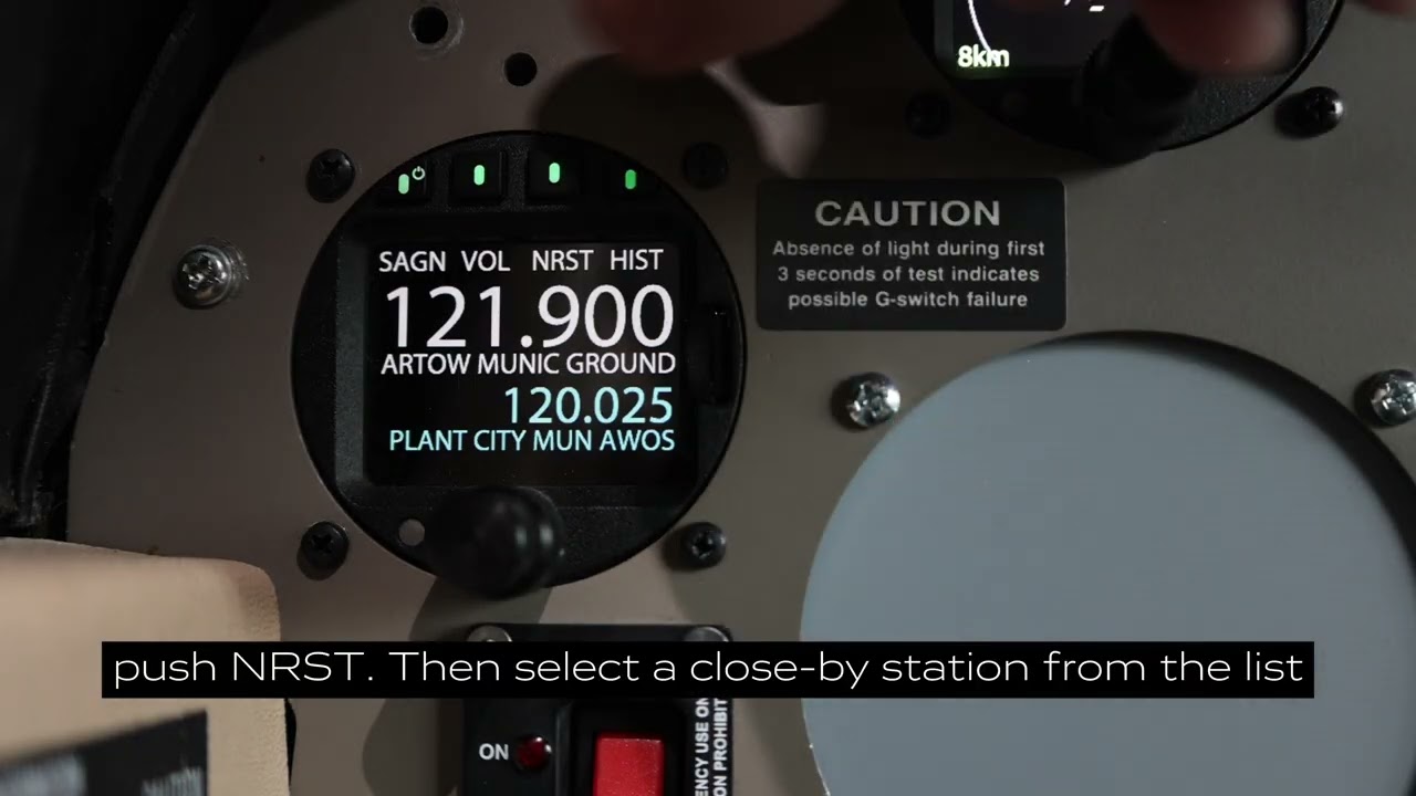 AIR Avionics AIR Com radio - frequency selection