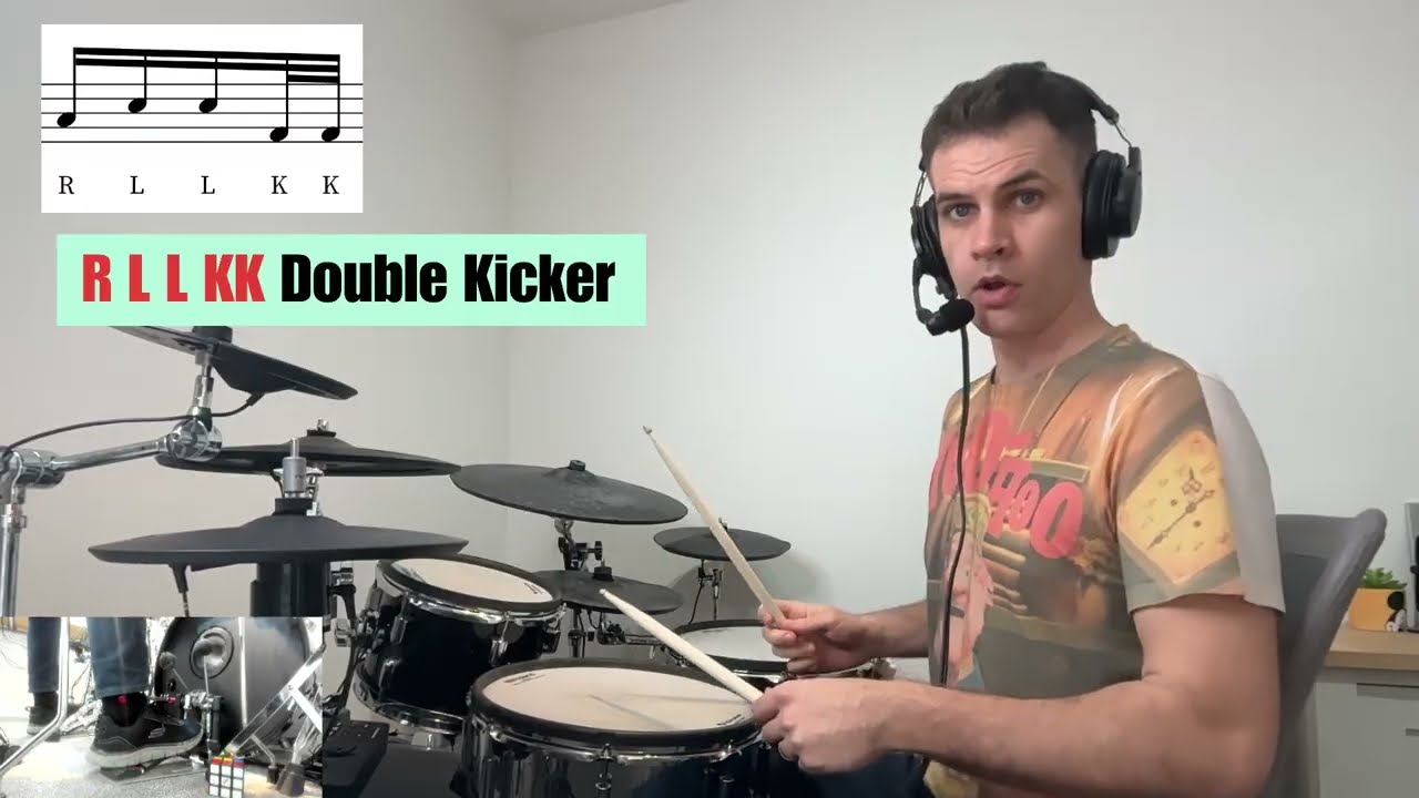 RLLKK Double Kicker Fill - Drum Lesson by Dex Star