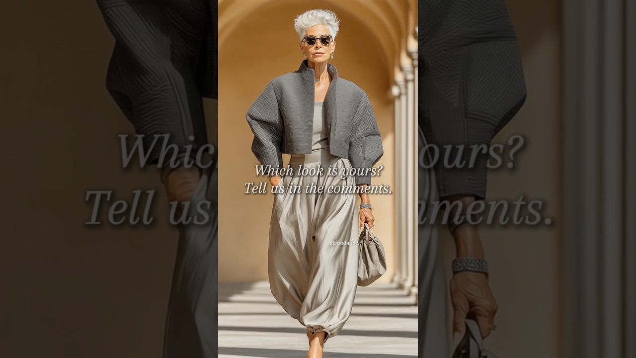 Graceful Autumn Days Over 60 ✨ #timelesschic #falllooks #maturefashion #over60style #timelessbeauty