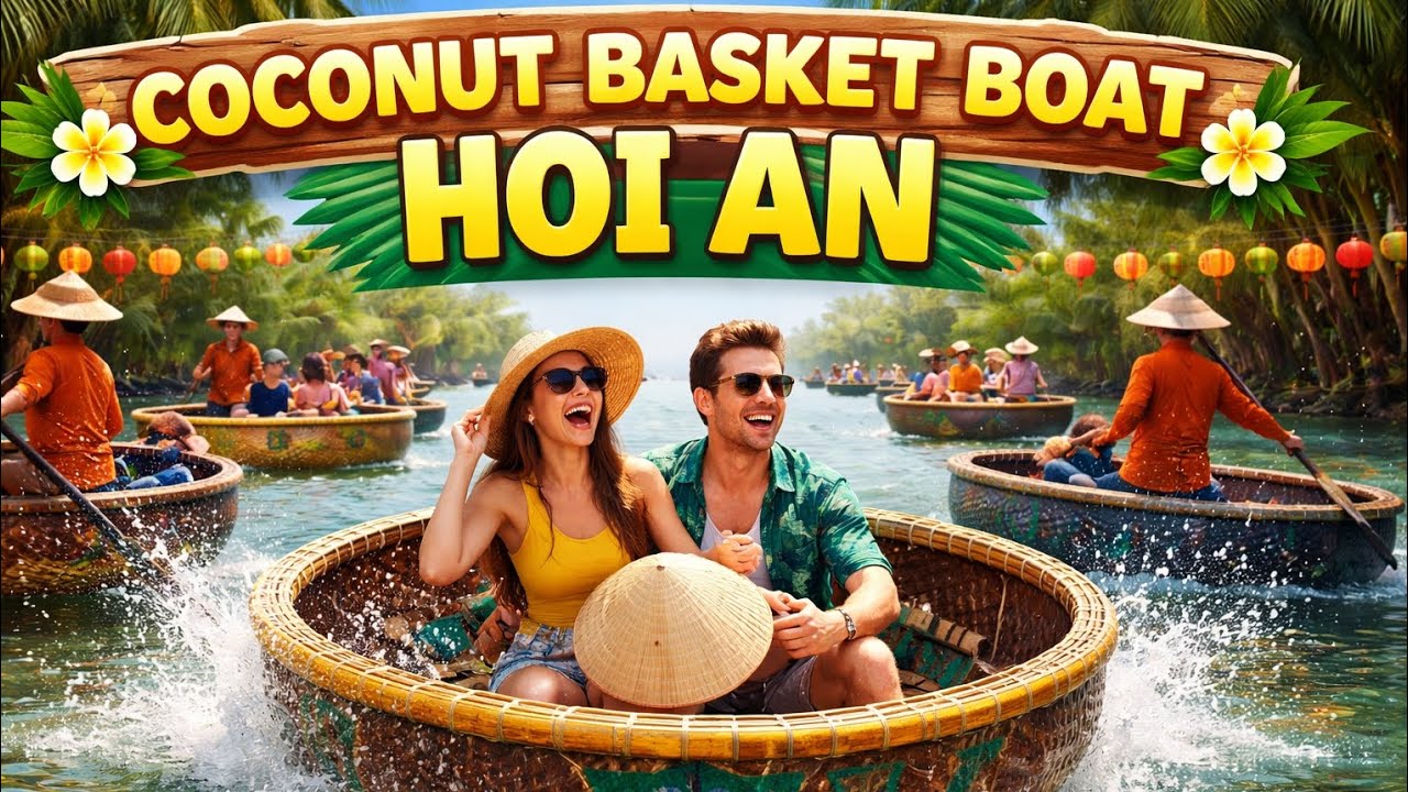 Coconut Basket Boat Hoi An 🇻🇳 | CRAZY Spinning Ride in Vietnam!
