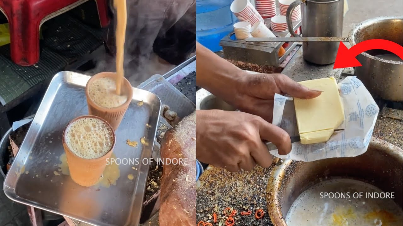 Agra Famous Butter Chai | 100 Grams Of Butter In A Cup of Chai #butterchai