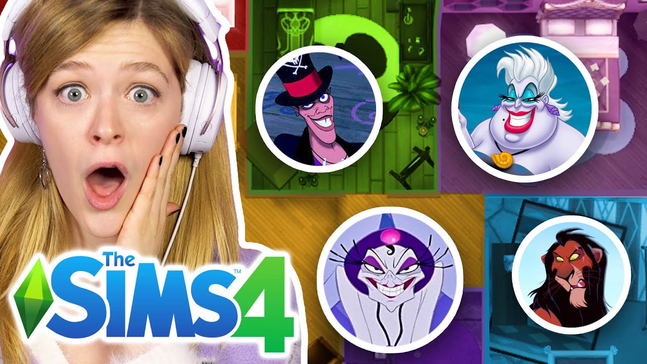 The Sims 4: Но каждая комната — это отдельный челлендж злодеев Disney