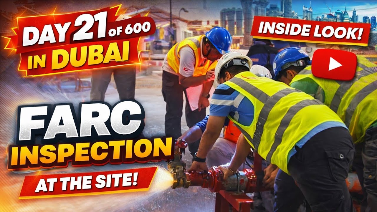 FARC Inspection in Dubai🇦🇪 Site | Day 21 of 600 | Fire Safety Check
