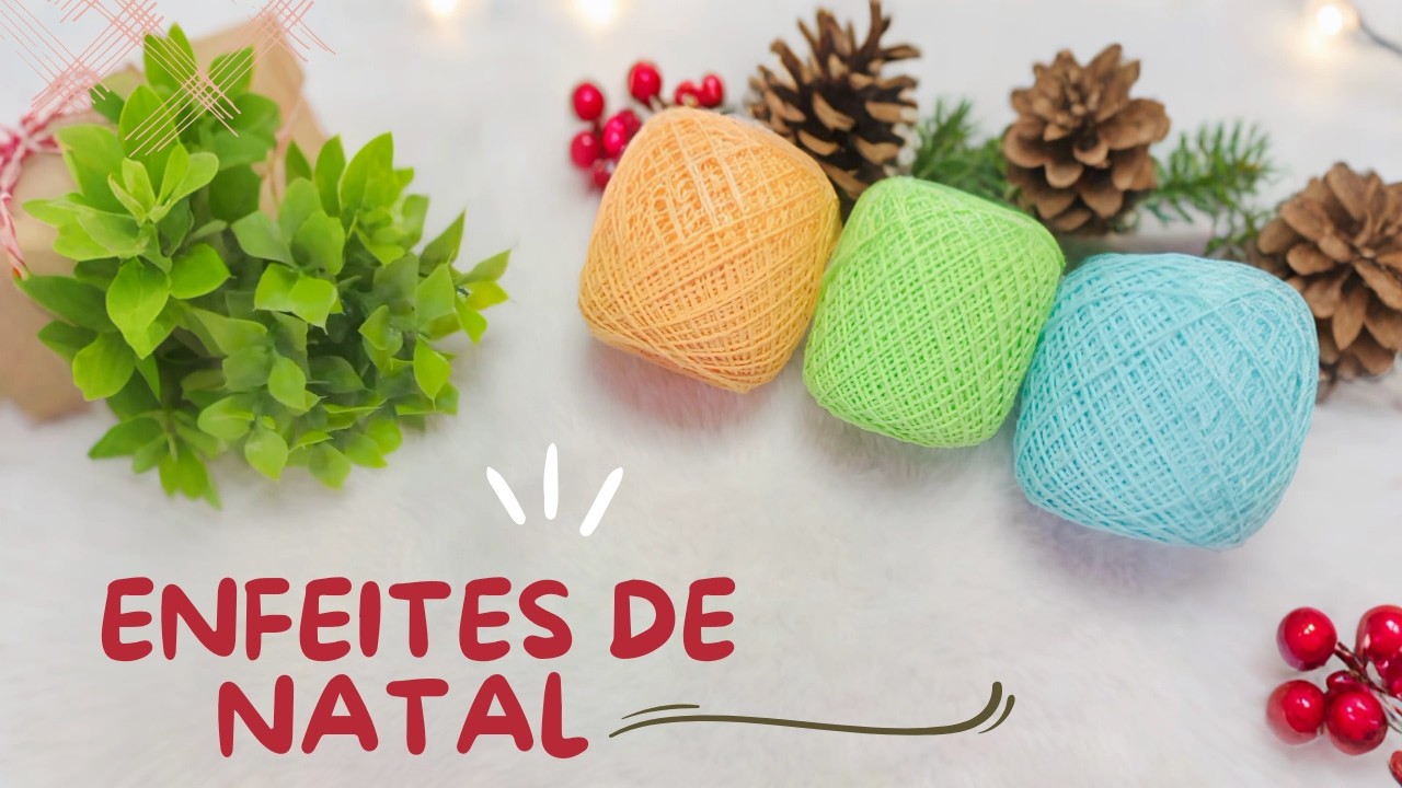 😍 DUENDE, ÁRVORE E ESTRELA - 3 ENFEITES DE NATAL EM CROCHÊ 🎄