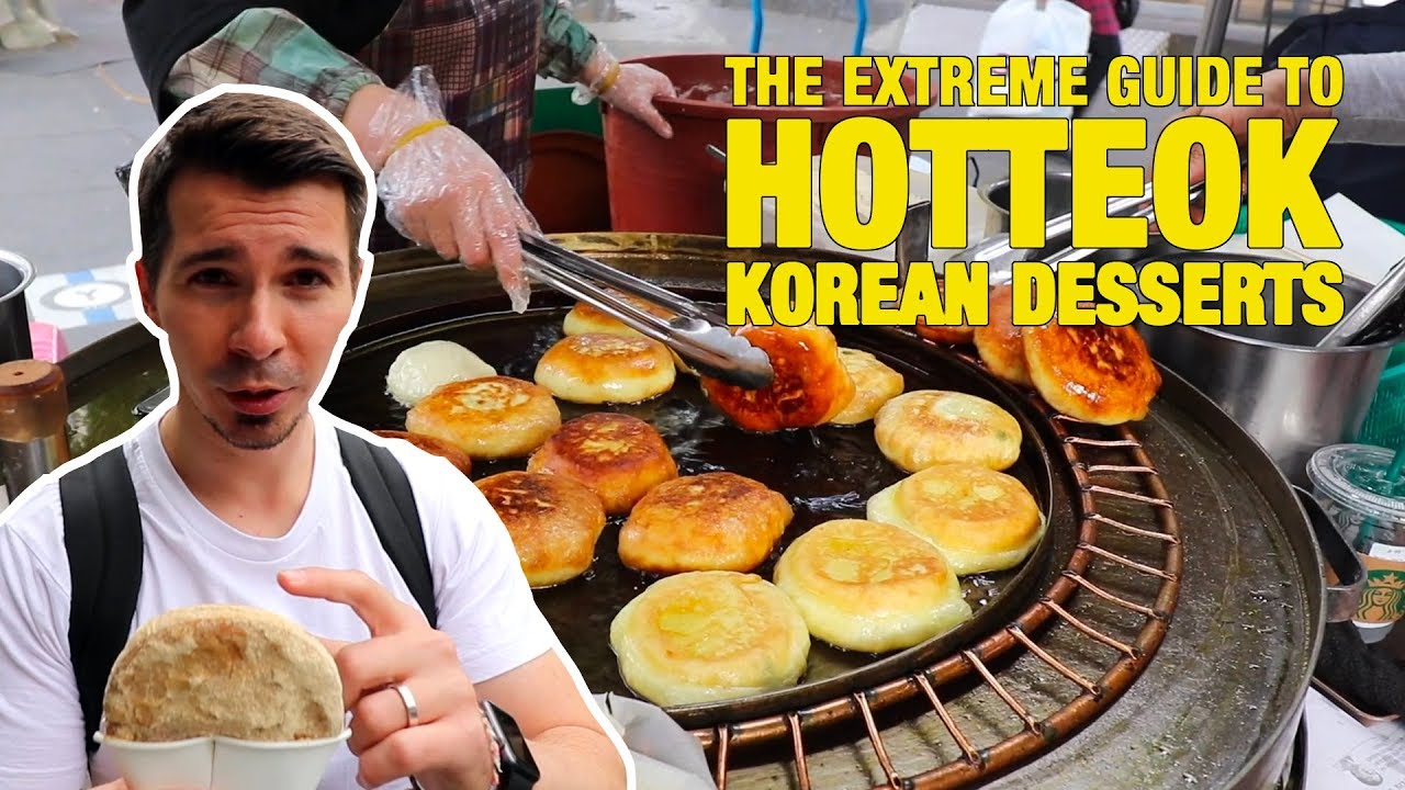 BEST Korean Pancake HOTTEOK in Seoul - KOREAN DESSERTS at Ikseon-dong and Insa-dong