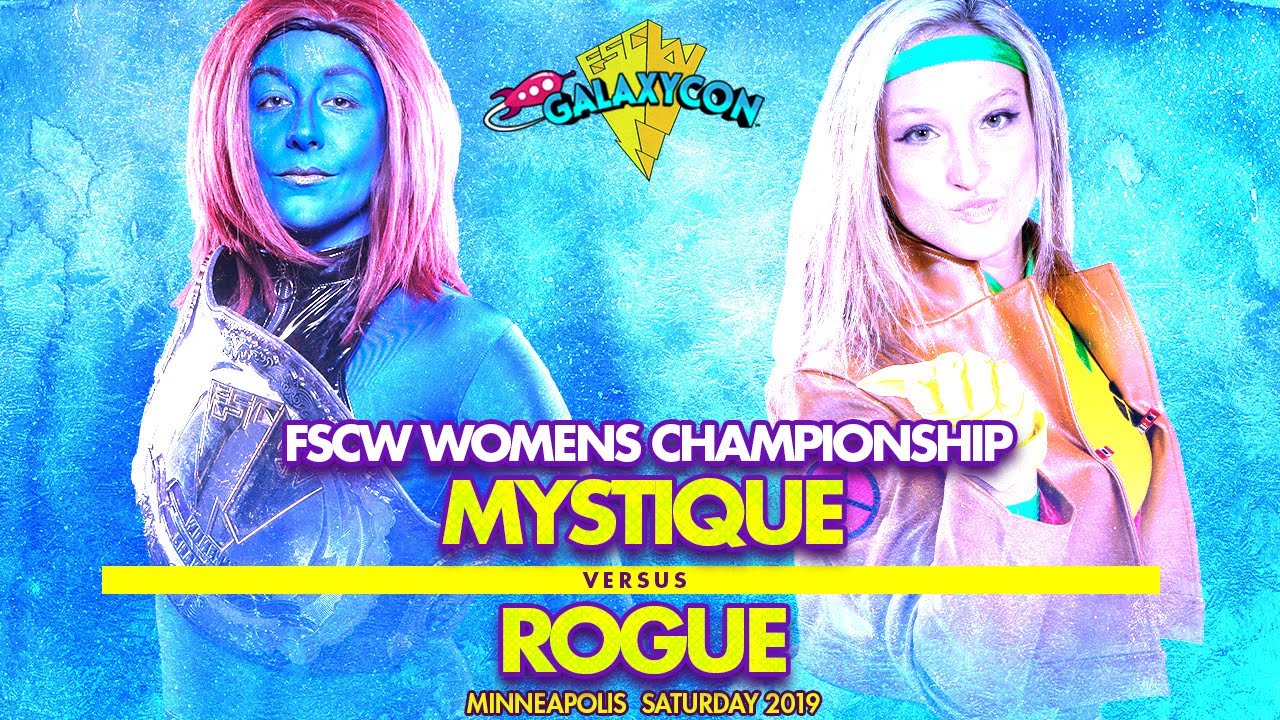 FSCW COSPLAY WRESTLING // MYSTIQUE (Kimber Lee) VS ROGUE (Kris Statlander) FULL MATCH!