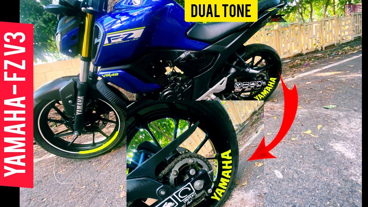 India's Best Modified FZ v3 | Wheel Rim Stickering | Smoke /Tint indicator ,headlights | MODIFIED