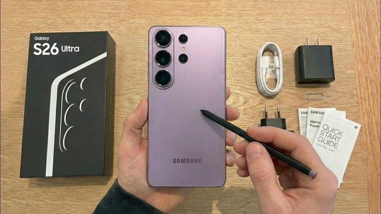 Видео распаковки Samsung Galaxy S26 Ultra!