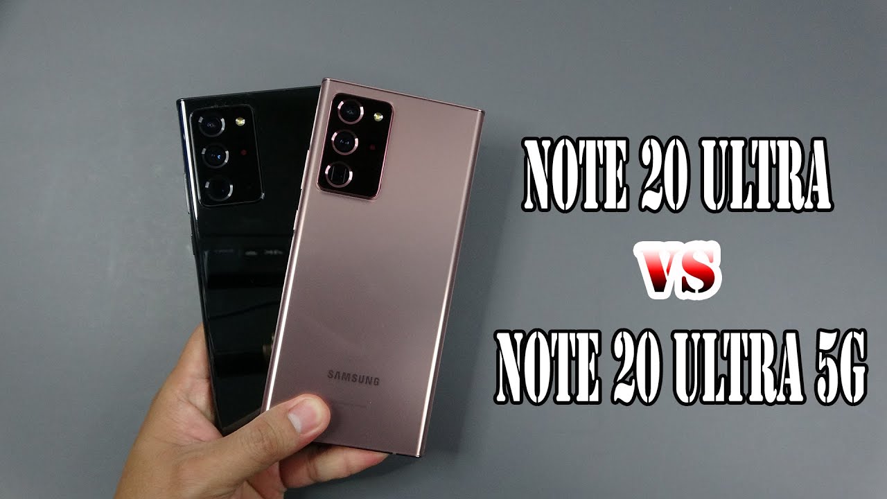 Samsung Galaxy Note20 Ultra vs Note20 Ultra 5G | Snapdragon 865+ vs Exynos 990