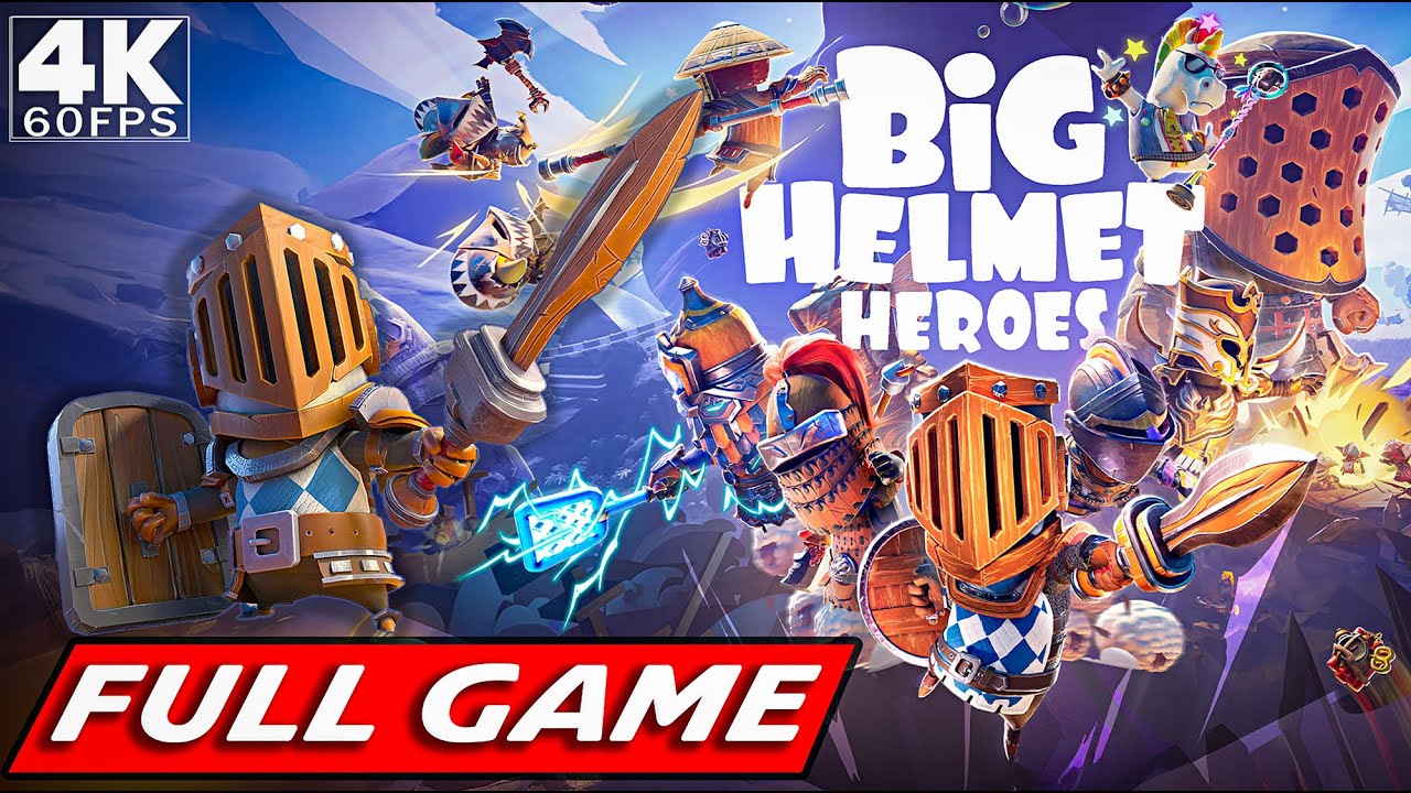 Big Helmet Heroes FULL GAME Walkthrough Gameplay (4K 60FPS) No Commentary