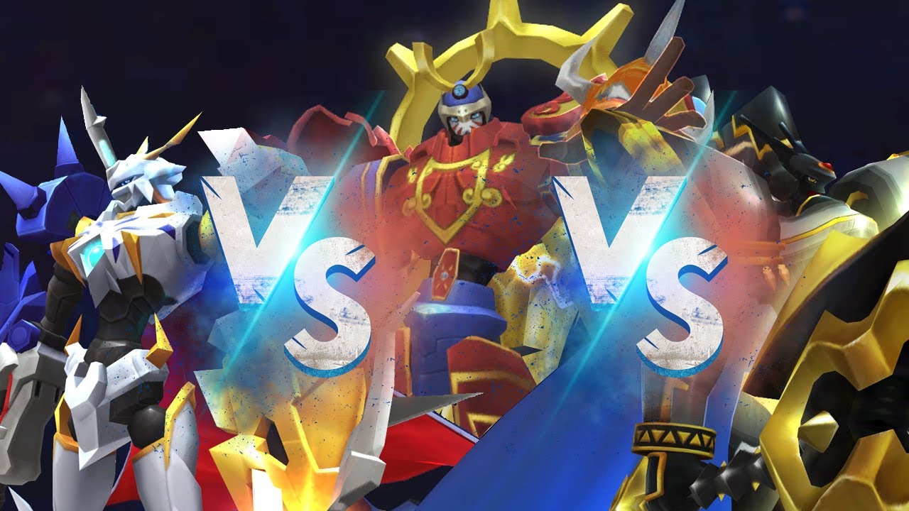 오메가몬X VS 알파몬 왕룡검 VS 스사노오몬