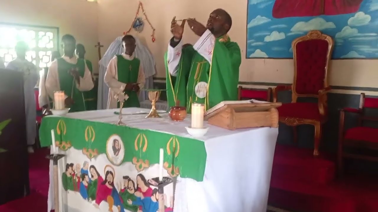 Holy Mass in our Small Parish Church 🙏