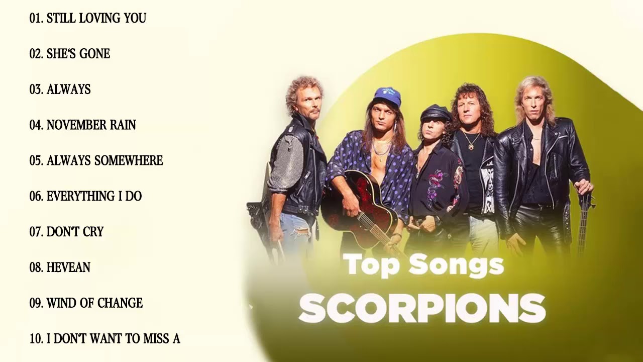 Scorpion Best Rock Song- 🦂🦞Scorpion Rock Ballad Full Album👍💞