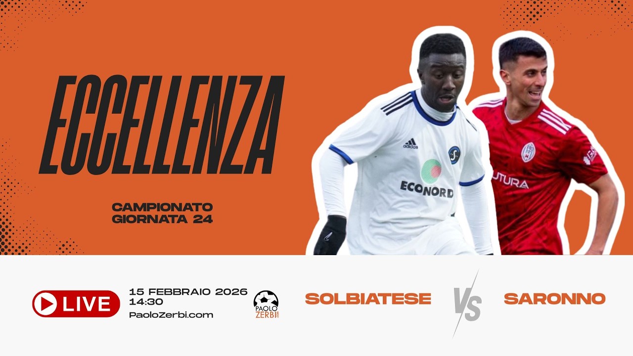 [DIRETTA] Eccellenza | Giornata 24 | Solbiatese - Saronno