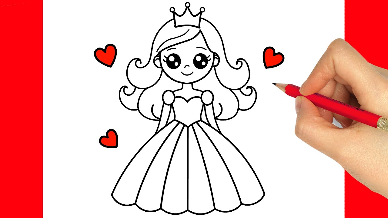 COMMENT DESSINER UNE PRINCESSE